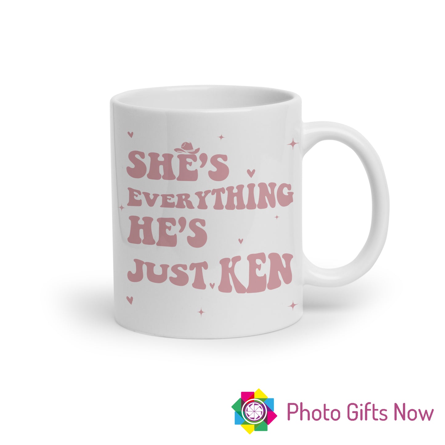 Personalised 11oz White OR Pink Mug || Kenough, Just Ken, Barbie ||