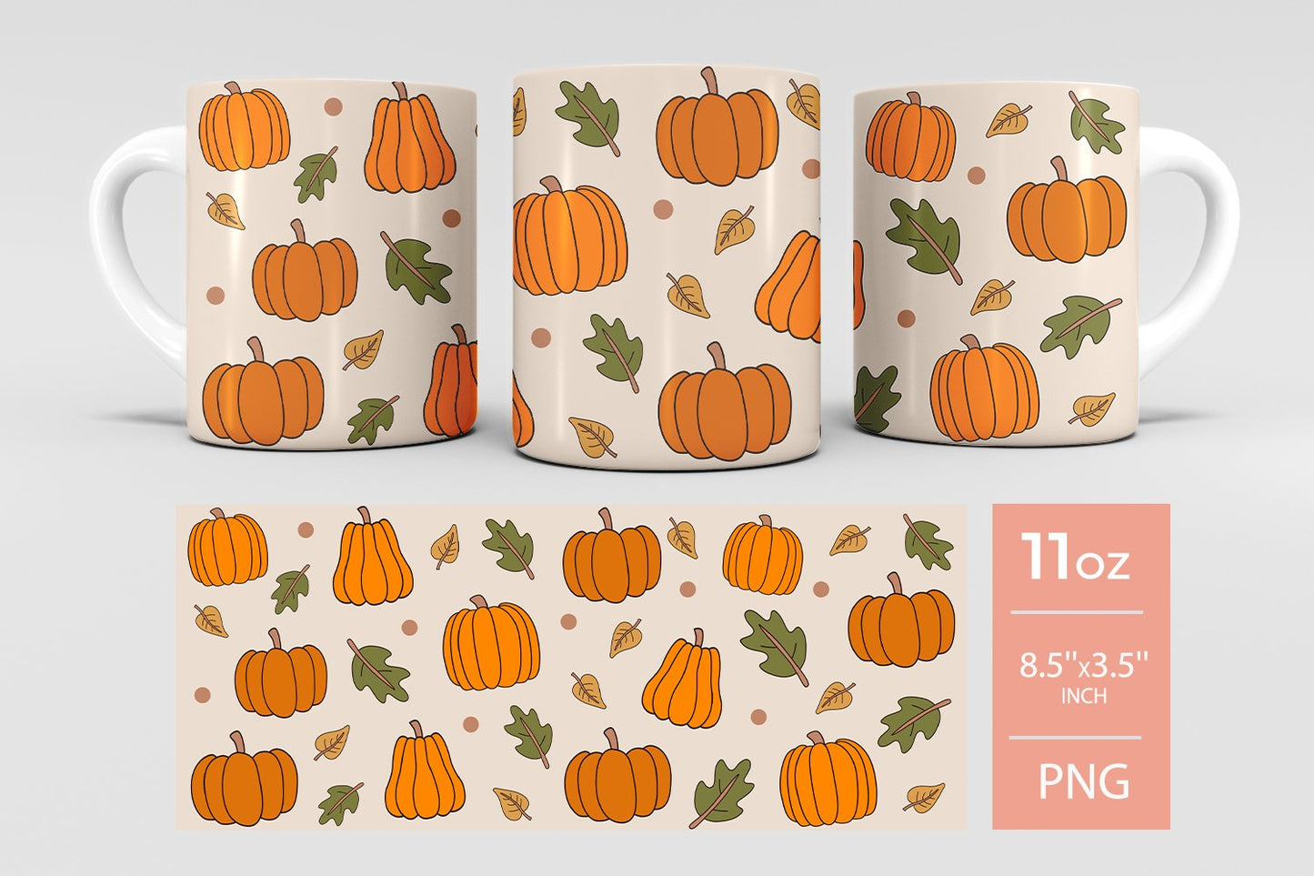 Halloween Mug || Pumpkin Spice || Coffee, Tea, Latte Cup