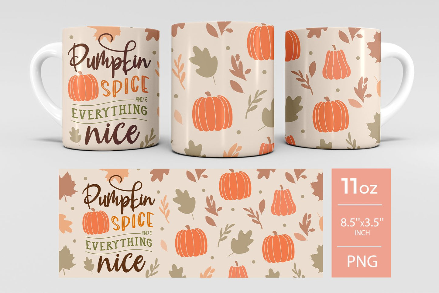 Halloween Mug || Pumpkin Spice || Coffee, Tea, Latte Cup