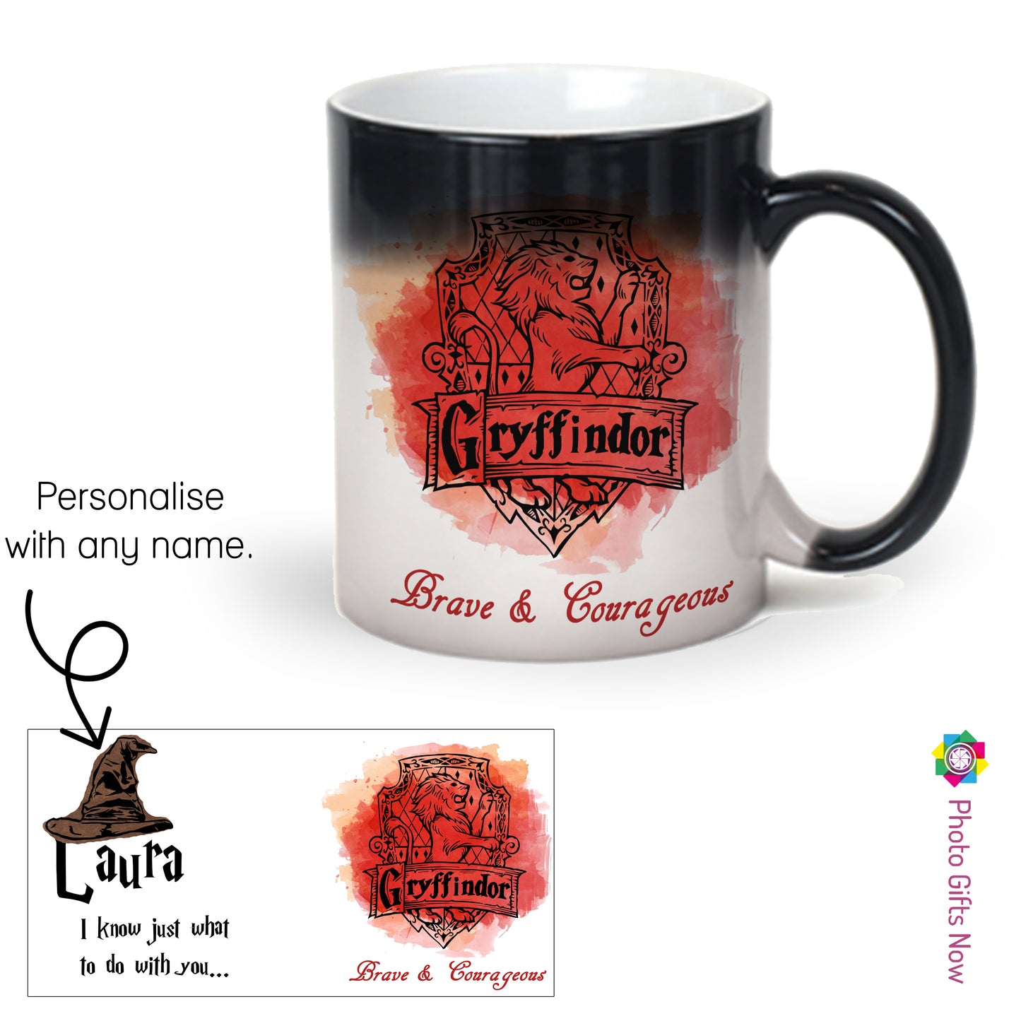 Personalised 11oz Magic Mug Sorting Hat || Harry Potter Inspired Magic Mug