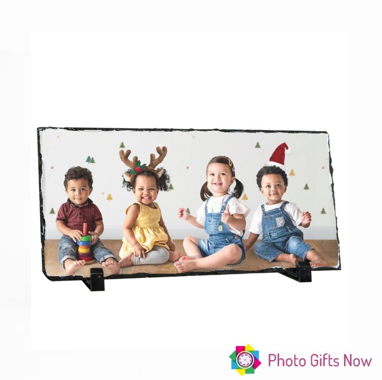 Photo Printed Rock Slate Display with Stand || Own Photo || Ideal Gift