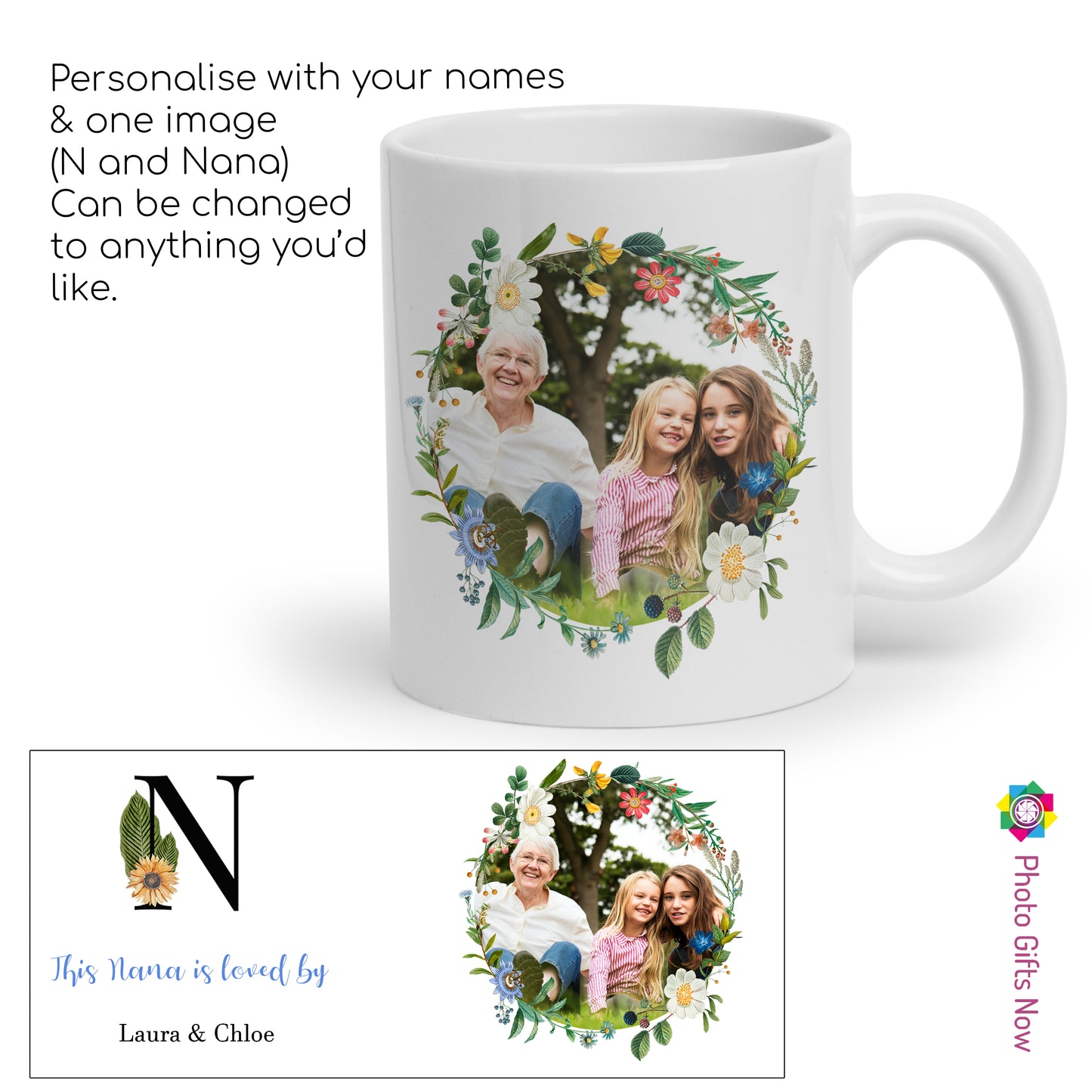 Mum || Grandma || Personalised 11oz Mug || Any Name & Image