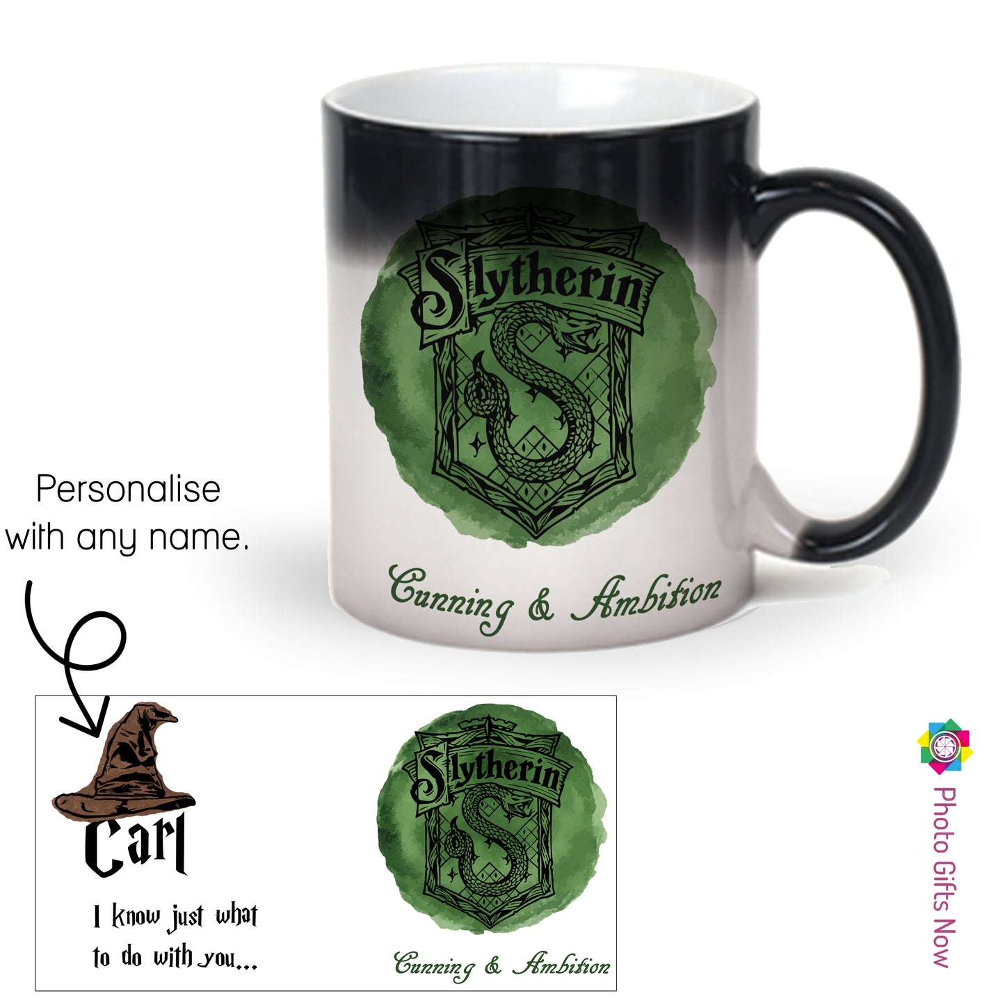 Personalised 11oz Magic Mug Sorting Hat || Harry Potter Inspired Magic Mug