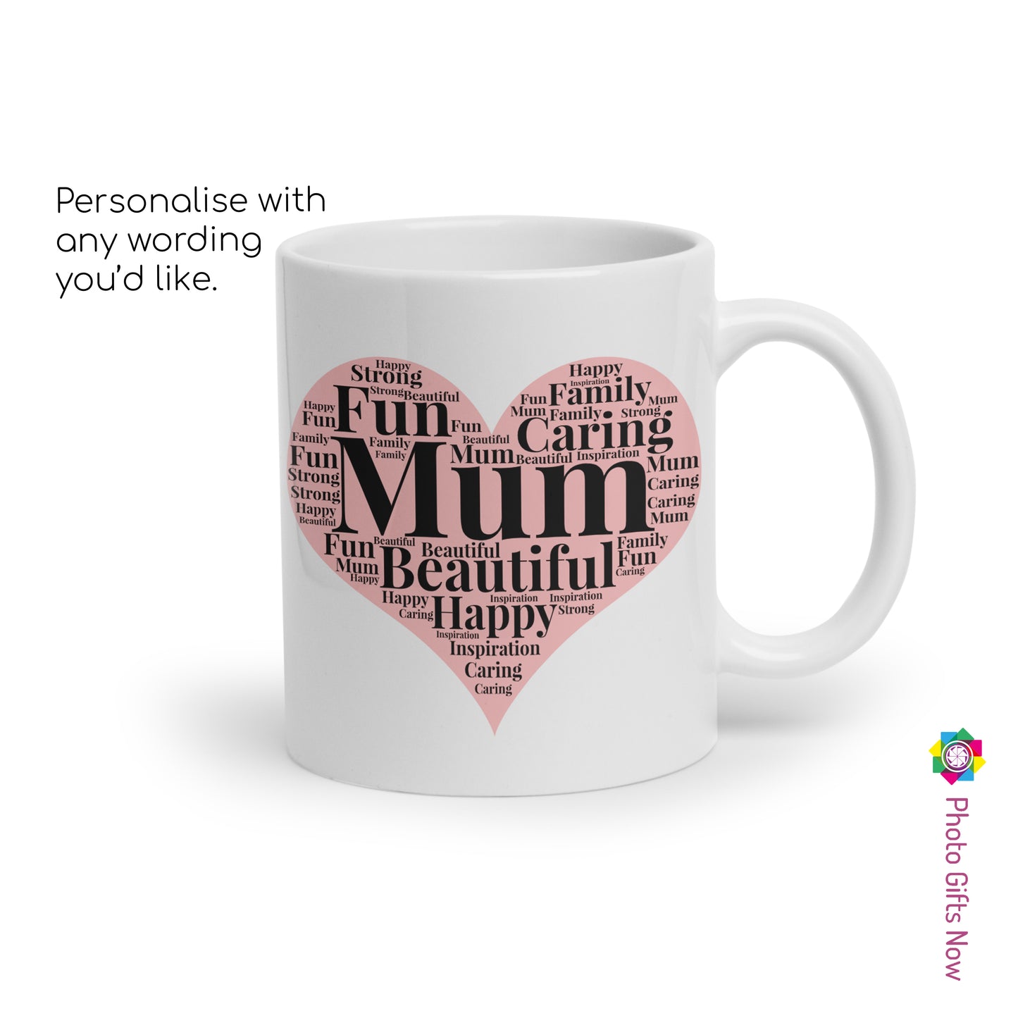 Personalised 11oz Mug || Grandma || Mum Design || White or Pink