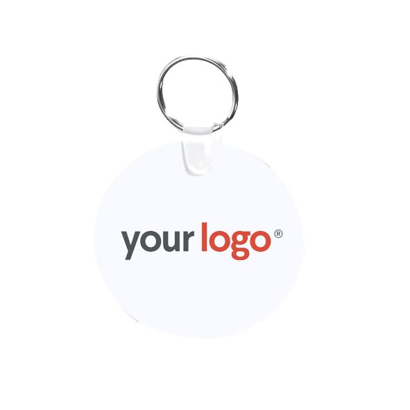 Branded Acrylic Circle Key Ring