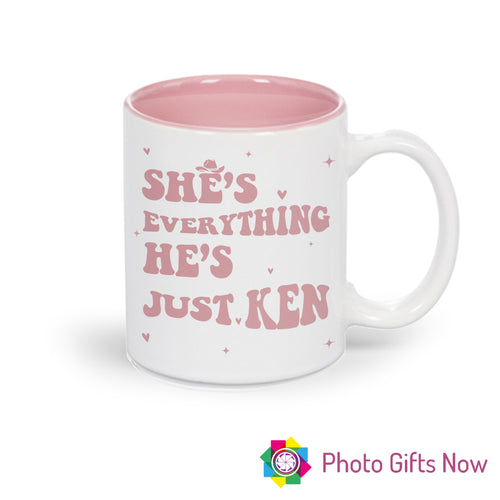 Personalised 11oz White OR Pink Mug || Kenough, Just Ken, Barbie ||