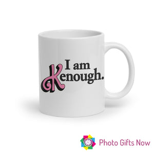 Personalised 11oz White OR Pink Mug || Kenough, Just Ken, Barbie ||