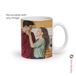 Personalised Valentines Day Mugs | For Him | 11oz Mug | Your Image Design Gift Present|