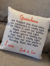 Load image into Gallery viewer, Personalised Luxury Soft Linen Cushion || Cuddle Cushion