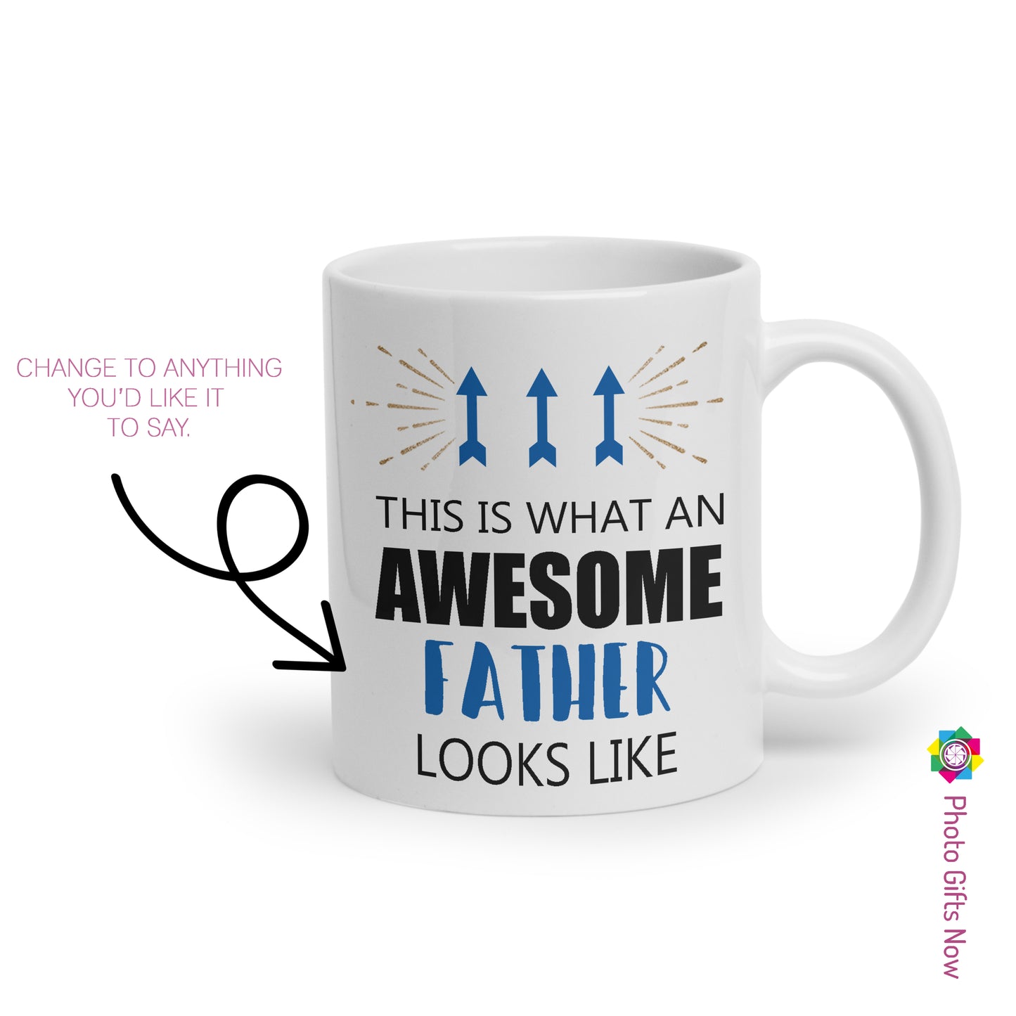 Personalised AWSOME Dad Mug || Grandad Mug|| Custom Cup