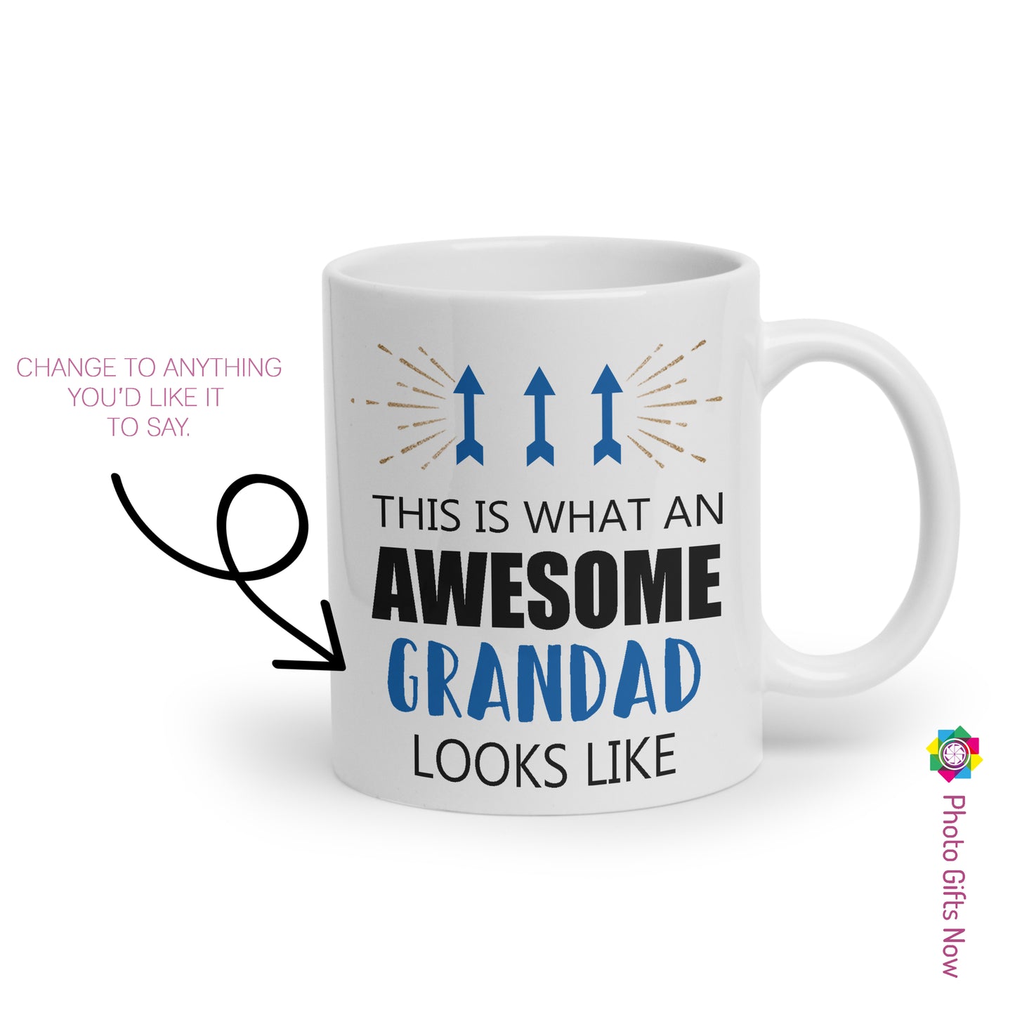 Personalised AWSOME Dad Mug || Grandad Mug|| Custom Cup