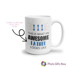 Load image into Gallery viewer, Personalised AWSOME Dad Mug || Grandad Mug|| Custom Cup