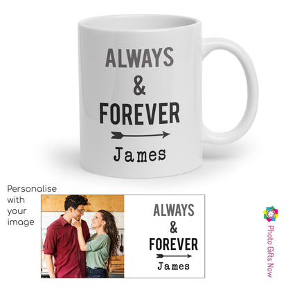 Personalised Valentines Day Mugs | For Him | 11oz Mug | Your Image Design Gift Present|