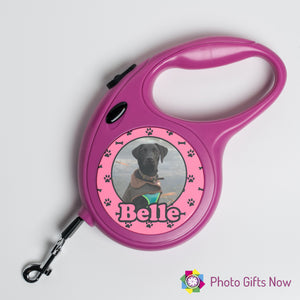 Personalised Pet Lead || Pink OR Black