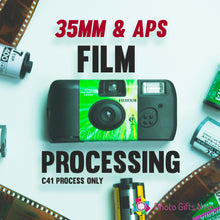 Load image into Gallery viewer, Film Processing 35mm / APS / Single Use Camera Colour Film Developing to DVD