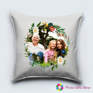Mum || Grandma || Personalised Luxury Soft Linen Cushion