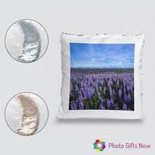 Load image into Gallery viewer, Personalised Sequin Cushion || Magic Reveal || Own Photo || Design || Logo