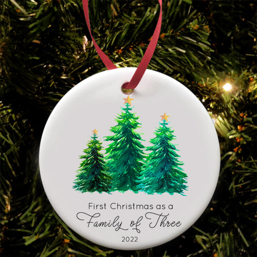 Personalised Christmas Bauble || First Christmas || Ceramic Decoration || Tree Decoration