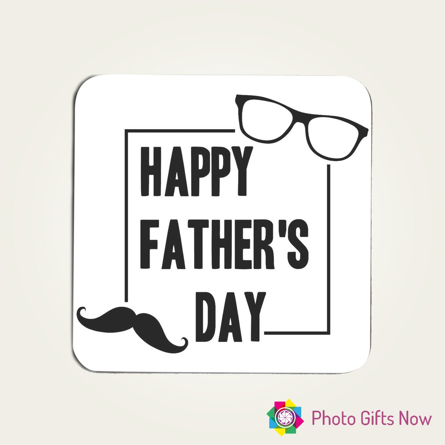 Dad Personalised Hardboard Coasters || Coffee & Tea