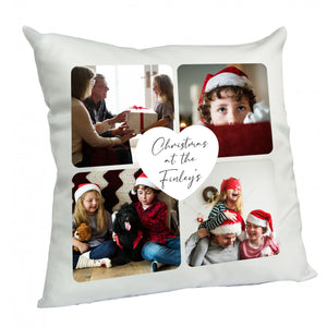 Personalised Christmas Cushion ||  WITH Insert || Christmas at the, First Christmas.