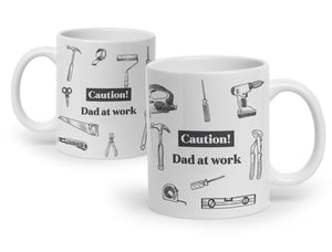 Personalised Dad Work, Tool Mug || Grandad Mug || Custom Cup