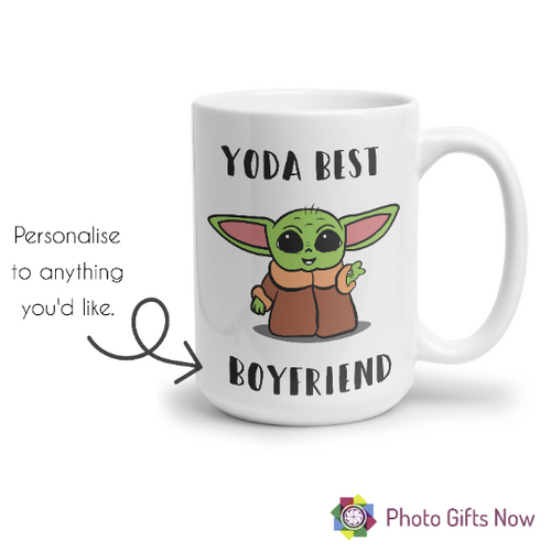 Personalised Yoda Mug || Yoda Best || Joke Gift || Starwars || Mandalorian