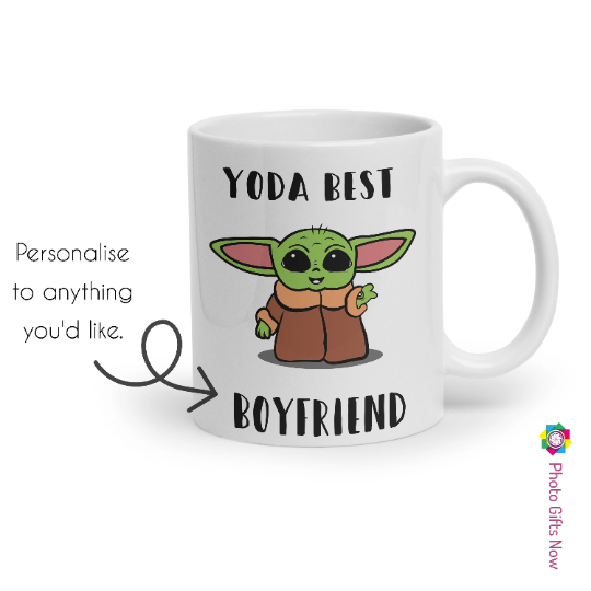 Personalised Yoda Mug || Yoda Best || Joke Gift || Starwars || Mandalorian