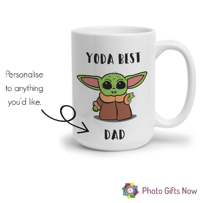 Personalised Yoda Mug || Yoda Best || Joke Gift || Starwars || Mandalorian