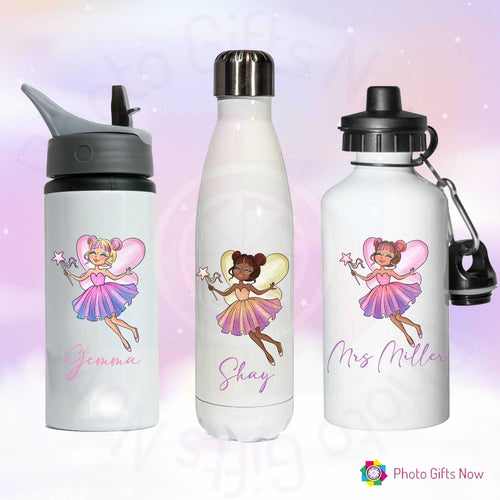 PERSONALISED Fairy Water Bottle ||  625ml, 600ml, 500ml ||  BPA free