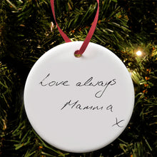 Load image into Gallery viewer, Personalised Christmas Bauble || Memorial Ceramic Decoration || Tree Decoration