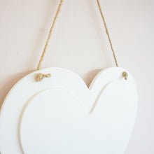 Load image into Gallery viewer, Personalised Photo Hanging Sign || Own Image || Heart Shaped || Gift Idea || Home Decor.