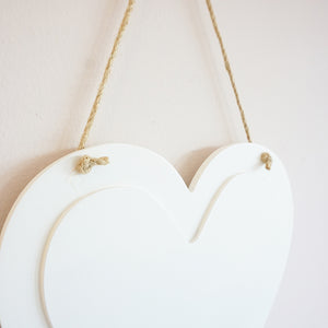 Personalised Photo Hanging Sign || Own Image || Heart Shaped || Gift Idea || Home Decor.