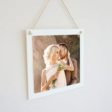 Load image into Gallery viewer, Personalised Photo Hanging Sign || Own Image || Square Sign || Gift Idea || Home Decor.