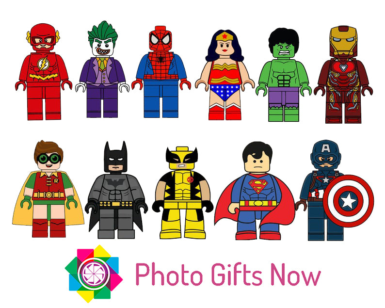 PERSONALISED LEGO Superhero Water Bottle 625ml ||  BPA free