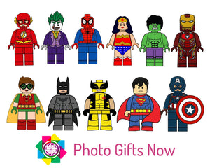 PERSONALISED LEGO Superhero Water Bottle 625ml ||  BPA free