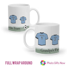 Load image into Gallery viewer, Personalised Mug || Family Football Shirt || Fathers Day