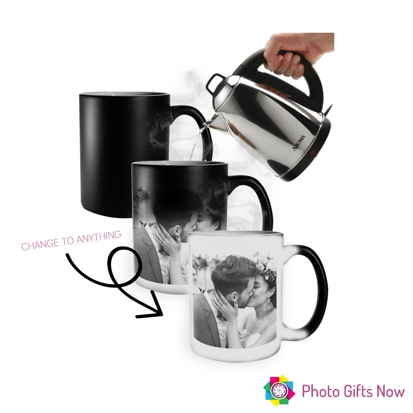 Personalised 11oz, 15oz Magic Mug || Heat Colour Changing