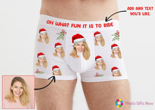 Load image into Gallery viewer, Personalised Valentines Face Boxers and Knickers || Add any text, Custom gift underwear