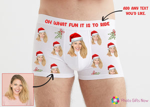 Personalised Valentines Face Boxers and Knickers || Add any text, Custom gift underwear