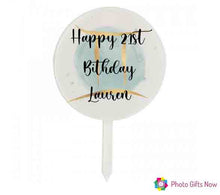 Load image into Gallery viewer, Personalised Acrylic Cake Toppers || Custom Design
