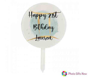 Personalised Acrylic Cake Toppers || Custom Design
