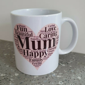 Personalised 11oz Mug || Grandma || Mum Design || White or Pink