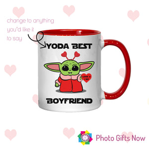 Personalised Valentines Yoda Mug || Yoda Best || Joke Gift || Starwars || Mandalorian