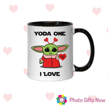 Load image into Gallery viewer, Personalised Valentines Yoda Mug || Yoda Best || Joke Gift || Starwars || Mandalorian