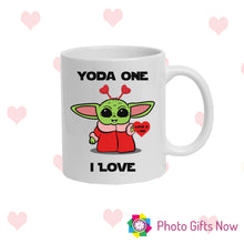 Load image into Gallery viewer, Personalised Valentines Yoda Mug || Yoda Best || Joke Gift || Starwars || Mandalorian