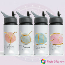 Load image into Gallery viewer, Personalised Star sign Bottles || BPA FREE || 625ml